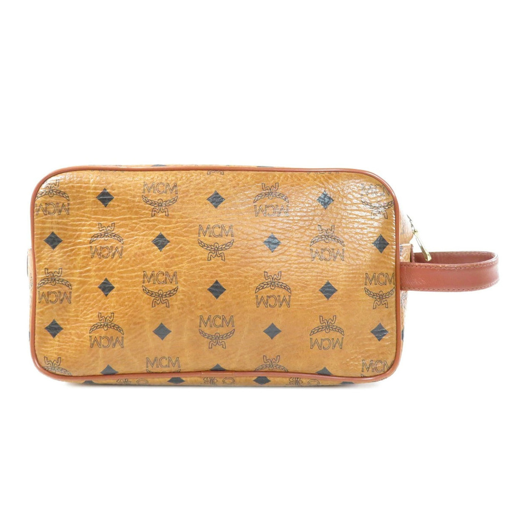 Mcm Crossbody cognac monogram Brown coated canvas Visetos Brown